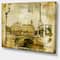 Designart - Vintage Paris - Abstract Cityscape Art